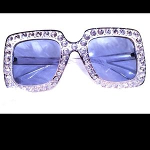 Bling big frame sunglasses